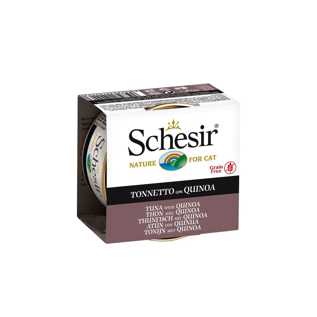 Schesir - Thon et Quinoa en Gelée - Nourriture Humide Sans Grains pour Chats