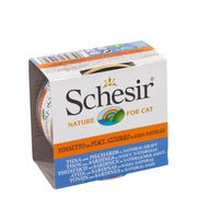 Schesir - Thon et Sardines en Sauce Naturelle - Nourriture Humide pour Chats