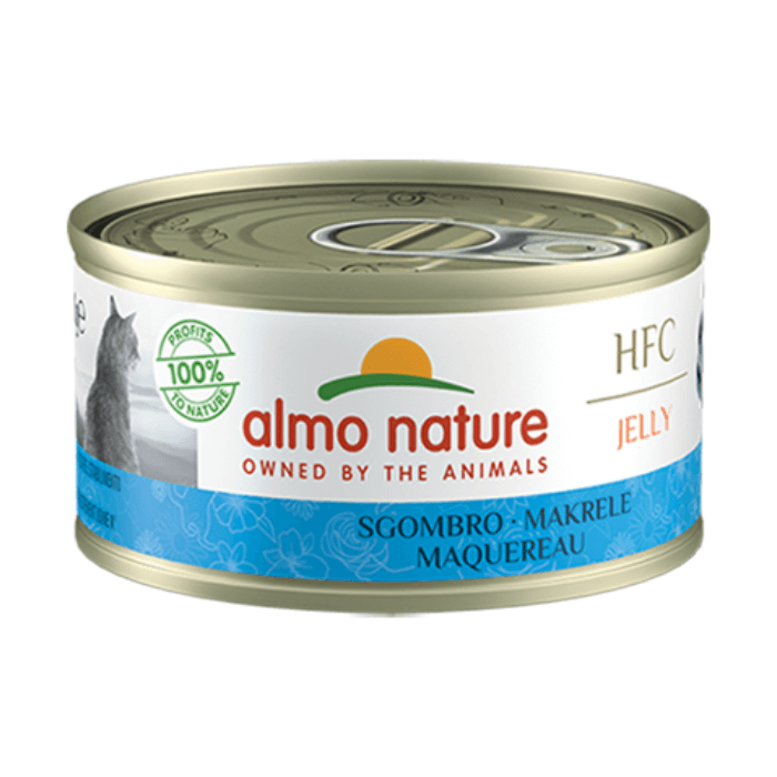 Almo Nature HQS Natural - Maquereau au Bouillon - Nourriture Humide pour Chats Adultes