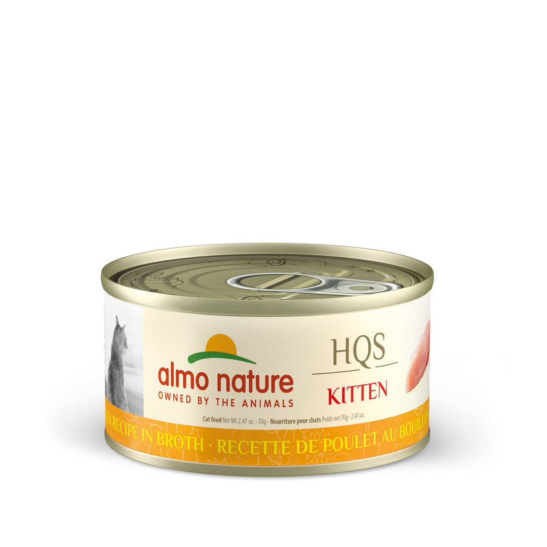 Almo Nature HQS Natural - Poulet au Bouillon - Nourriture Humide pour Chatons