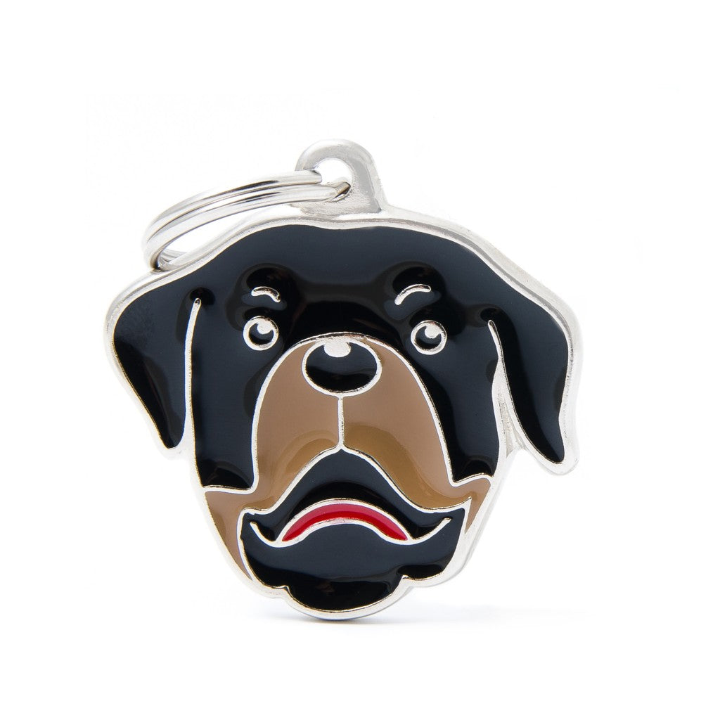 My Family - Friends Rottweiller - Médaille d'Identité pour Chiens