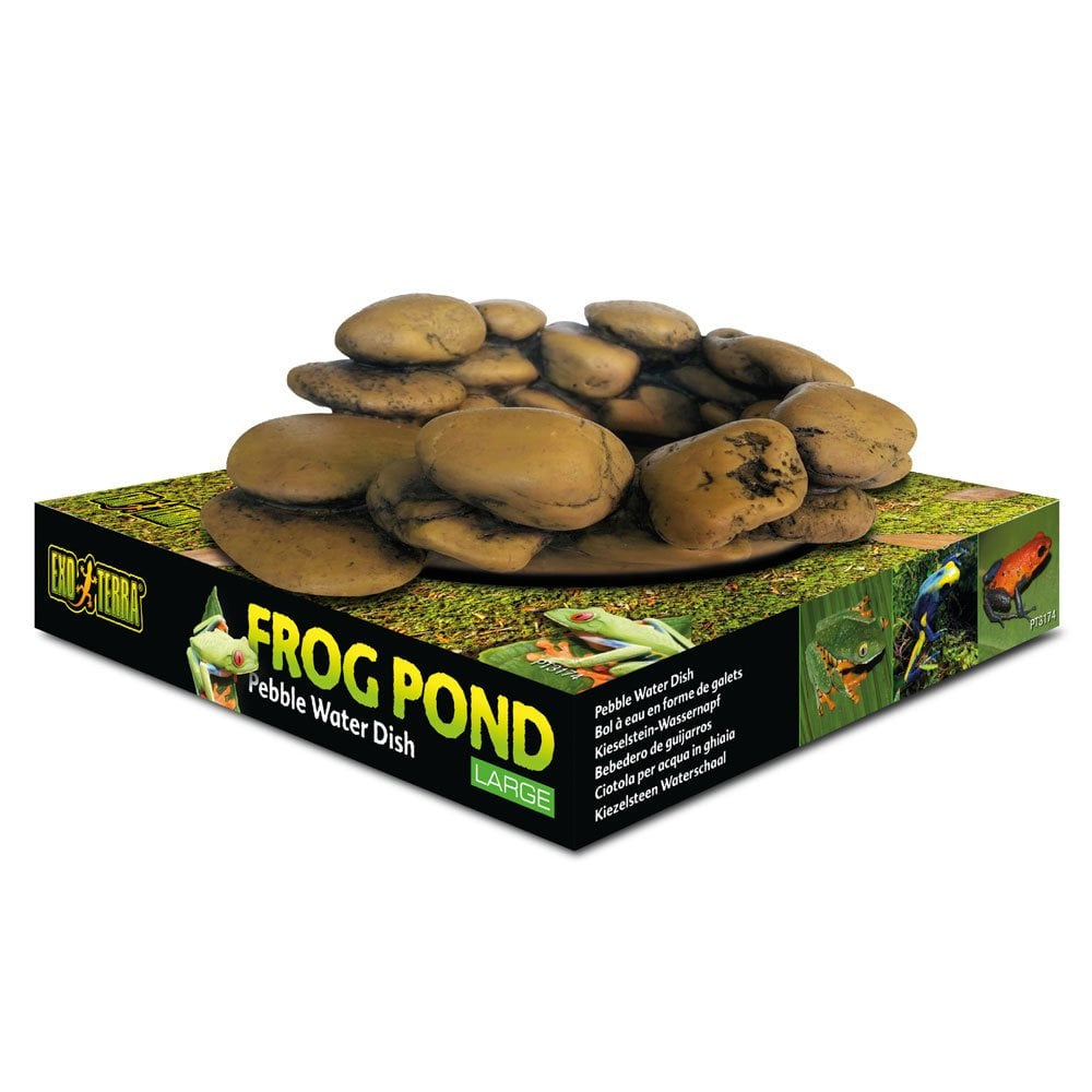 FROGS & CO Bol à Eau en Galets L pour Reptiles