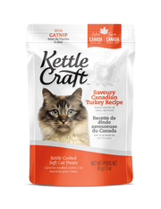 Kettle Kraft - Dinde Savoureuse du Canada et Herbe à Chat - Gâteries Tendres pour Chats