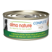 Almo Nature HQS Complete - Chien Ragoût de Poulet avec Légumes en Sauce - Nourriture Humide pour Chiens