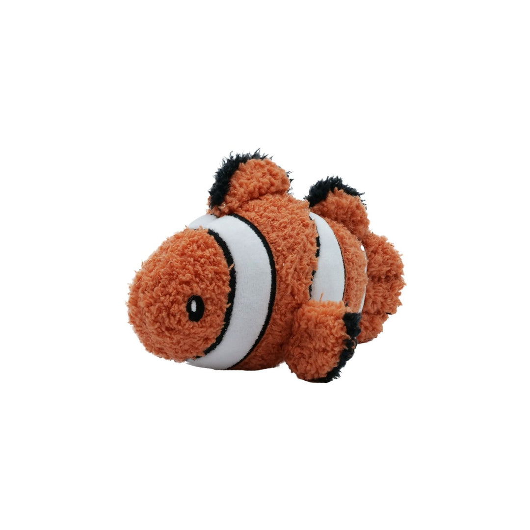 BüD'z - Jouet Mini Poisson-Clown en Peluche Compacte pour Chiens
