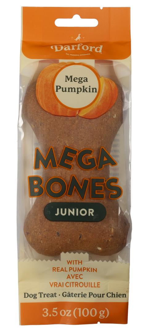 Darford Mega-Bones! - Os à la Citrouille - Biscuits Cuits au Four pour Chiens