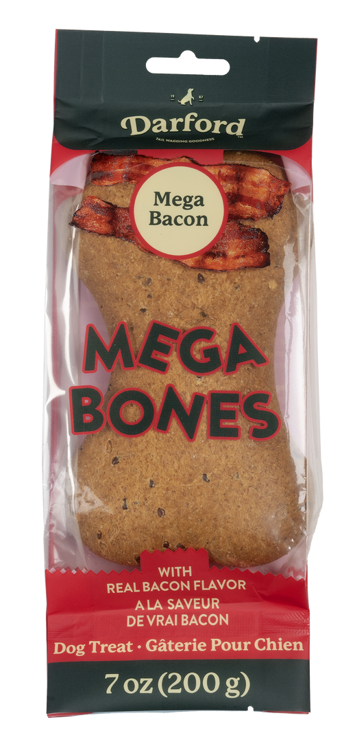 Darford Mega-Bones! - Os au Bacon - Biscuits Cuits au Four pour Chiens