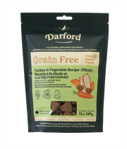 Darford Grain Free - Mini Coeurs à la Dinde - Biscuits Sans Grains Cuits au Four pour Chiens