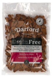 Darford Grain Free - Mini Coeurs au Bacon - Biscuits Sans Grains Cuits au Four pour Chiens