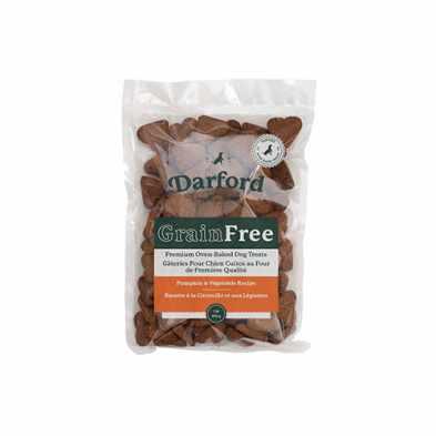 Darford Grain Free - Mini Coeurs à la Citrouille - Biscuits Sans Grains Cuits au Four pour Chiens