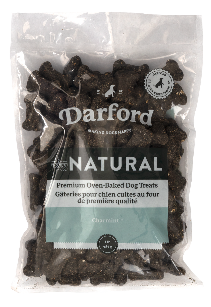 Darford Naturals - Charmint à la Menthe et Charbon - Biscuits Cuits au Four pour Chiens
