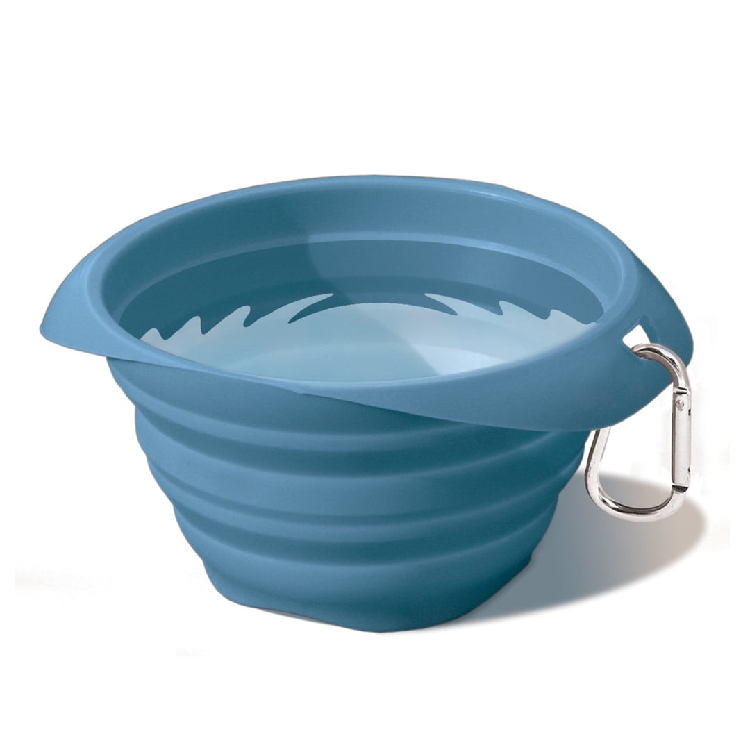 Kurgo - Bol Rétractable en Silicone - Bol de Voyage pour Chiens