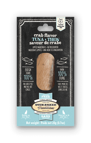 Oven-Baked Tradition - Filet de Thon avec Saveur de Crabe - Gâteries Sans Grains à Ingrédients Limités pour Chats