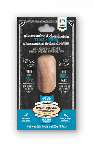 OBT Gâteries Chien Filet Thon, Glucosamine & Chondroïtine SG 20g