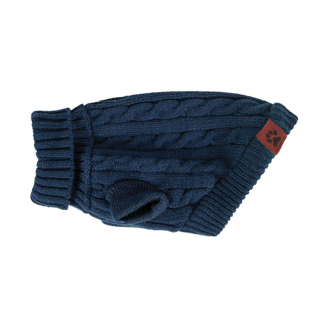 SHEDROW Brentwood Pull en Tricot Robe Bleue M