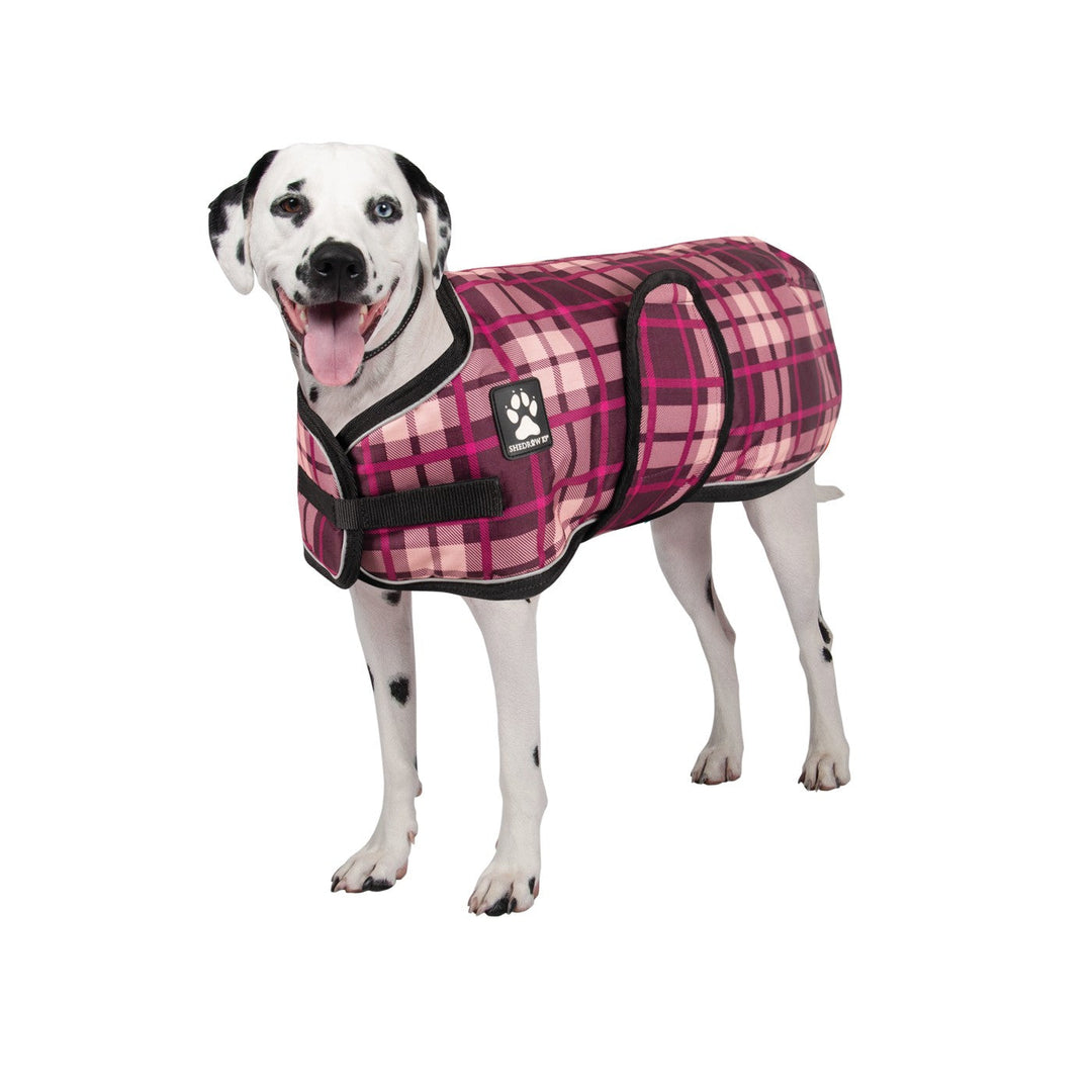 SHEDROW Glacier Manteau Plaid Mauve Puissant XXL