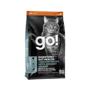 Petcurean Go! Solutions - Digestion et Santé Intestinale, Poulet avec Grains Anciens - Nourriture Sèche pour Chats
