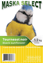 Voir l’image dans la galerie, MASKA SELECT Nourriture Tournesol Noir 1.2kg pour Oiseaux Sauvages