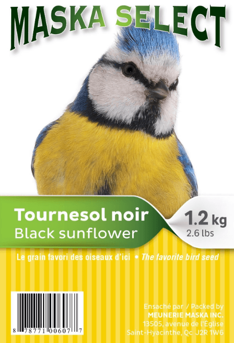 MASKA SELECT Nourriture Tournesol Noir 6kg pour Oiseaux Sauvages
