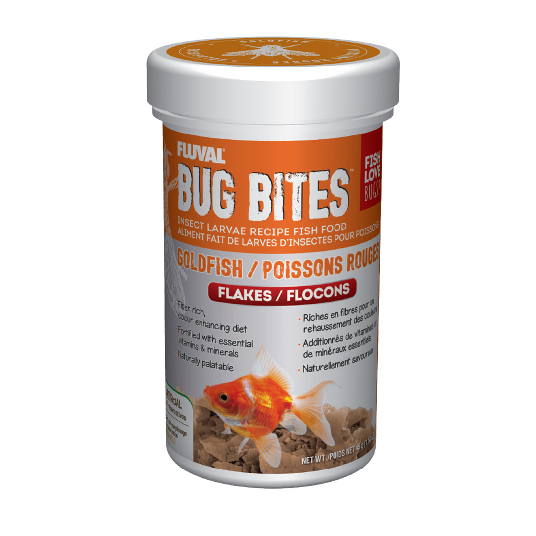 Fluval Bug Bites - Flocons pour Poissons Rouges - Nourriture pour Poissons