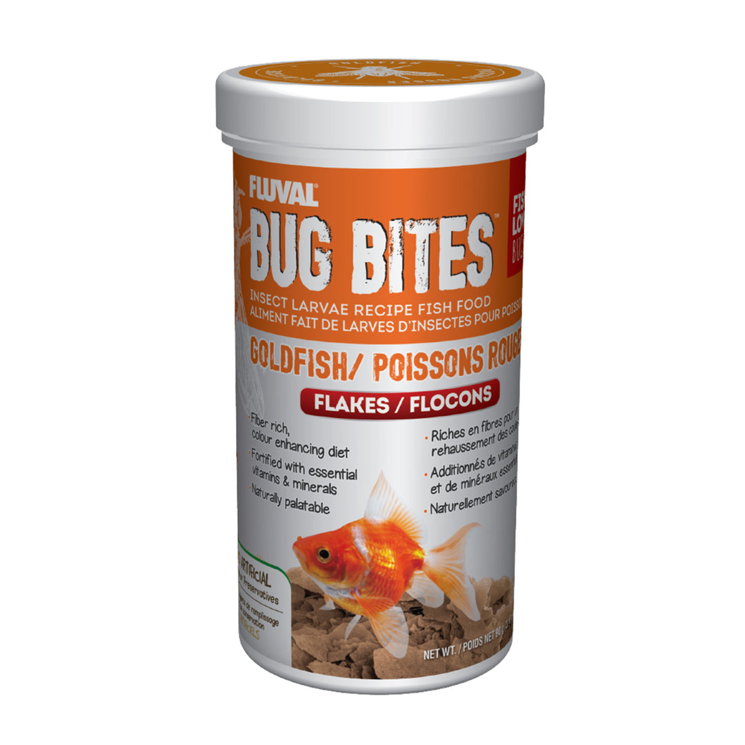 Fluval Bug Bites - Flocons pour Poissons Rouges - Nourriture pour Poissons