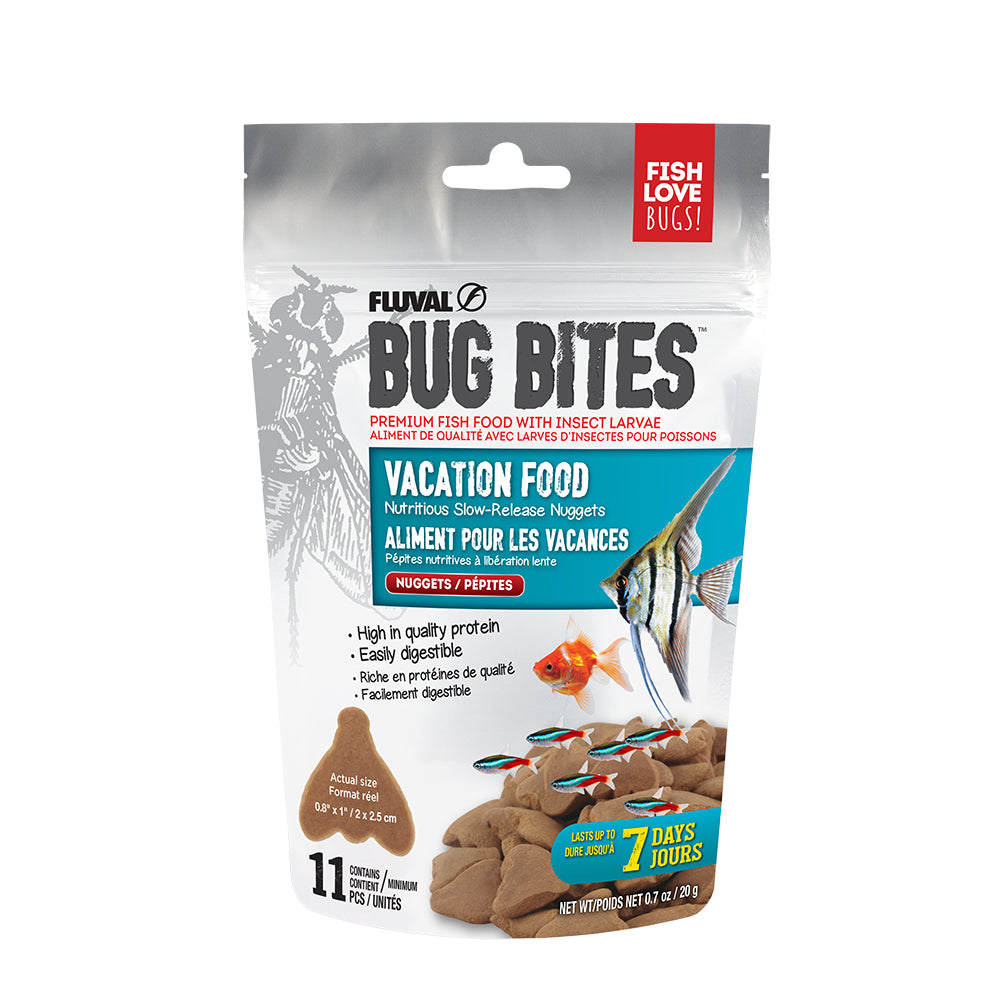 Fluval Bug Bites - Aliment pour les Vacances - Nourriture pour Poissons