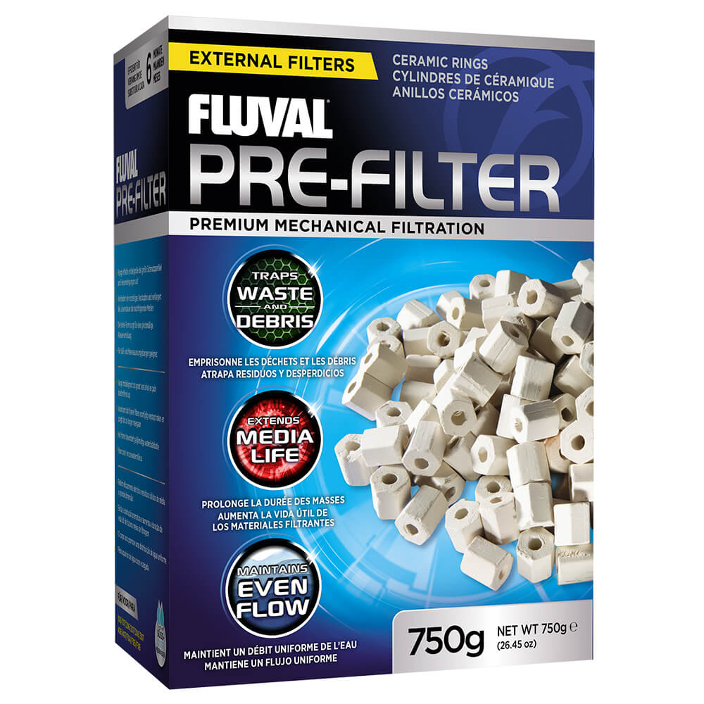 Fluval - Préfiltre en Cylindres de Céramique - Masse Filtrante pour Aquariums