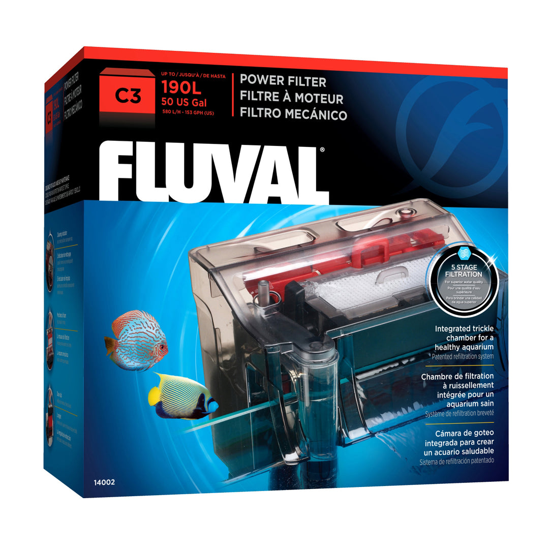 Fluval - Filtre à Moteur Série C - Filtre pour Aquariums