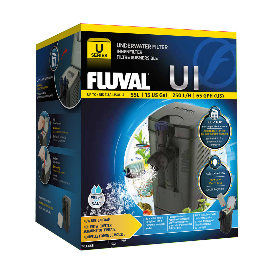 Fluval - Filtre Submersible Série U - Filtre pour Aquariums