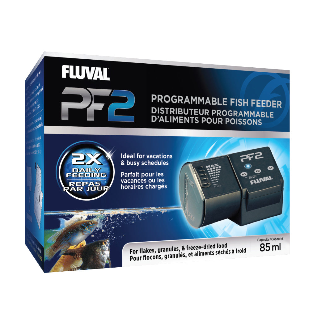 Fluval - Distributeur de Nourriture Programmable PF2 - Distributeur pour Aquariums