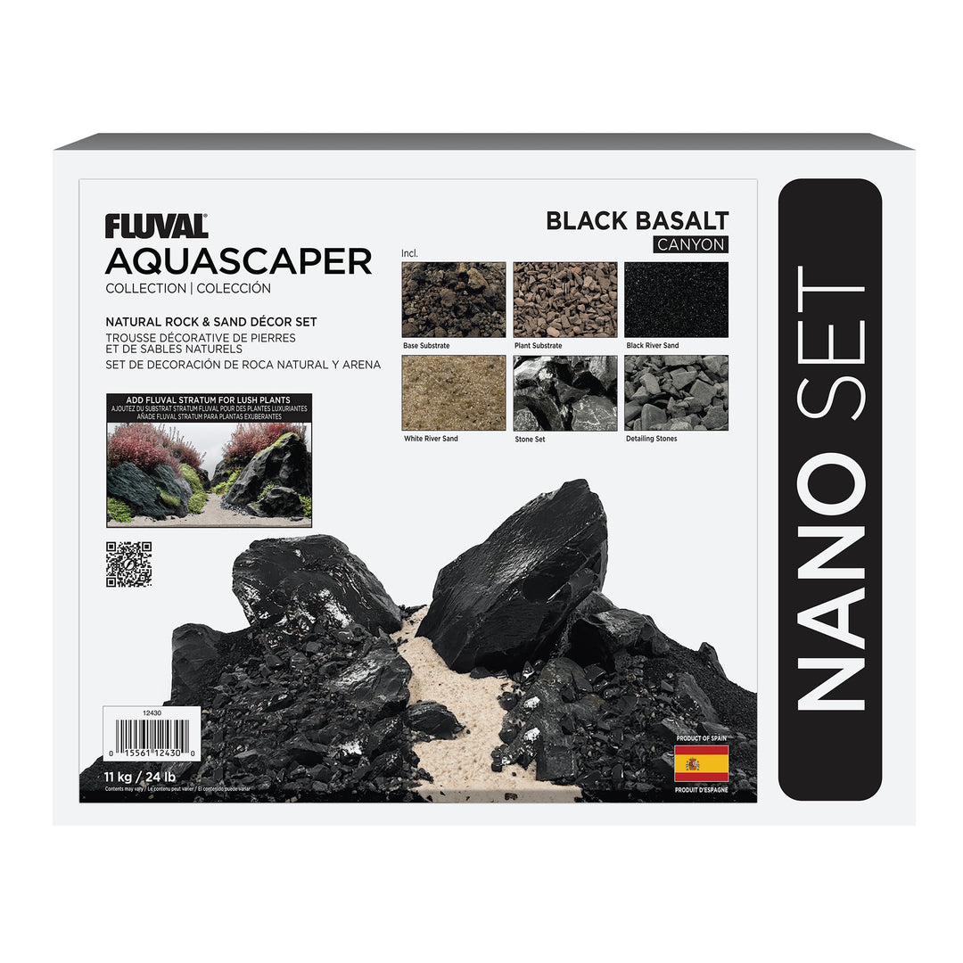 Fluval - Trousse Décorative Aquascaper de Pierres et Sables - Décoration pour Aquariums