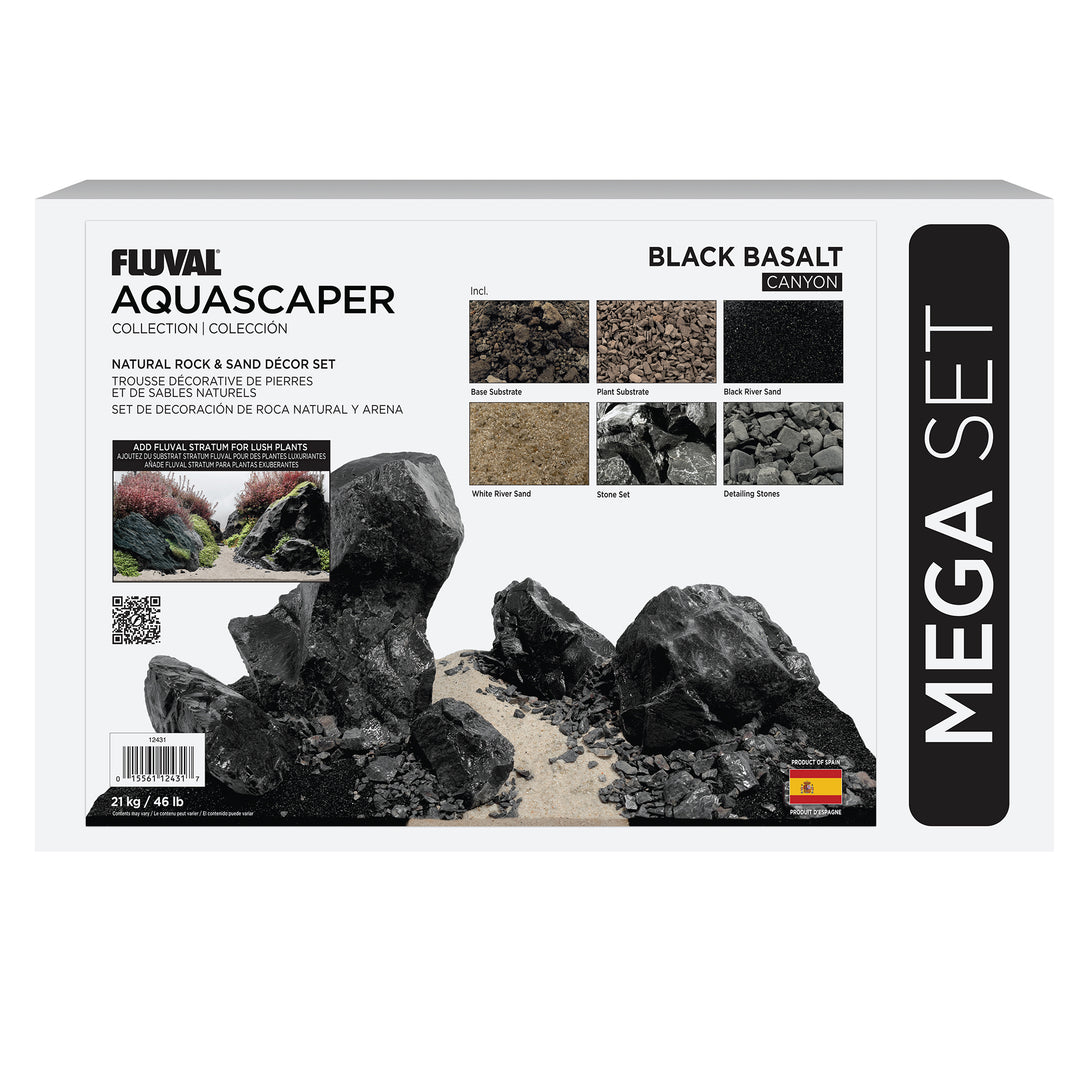 Fluval - Trousse Décorative Aquascaper de Pierres et Sables - Décoration pour Aquariums