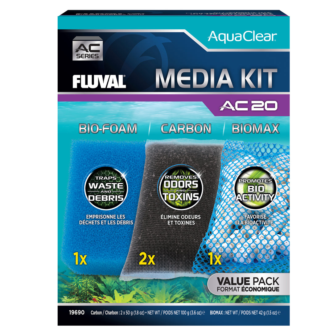 Fluval AquaClear - Ensemble de Masses Filtrantes de Rechange - Masse Filtrante pour Aquariums