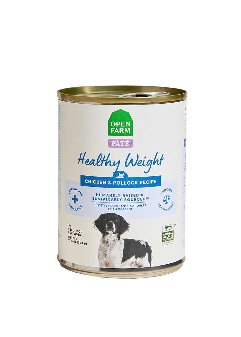 Open Farm - Poids Santé, Pâté Poulet et Poisson Blanc - Nourriture Humide pour Chiens