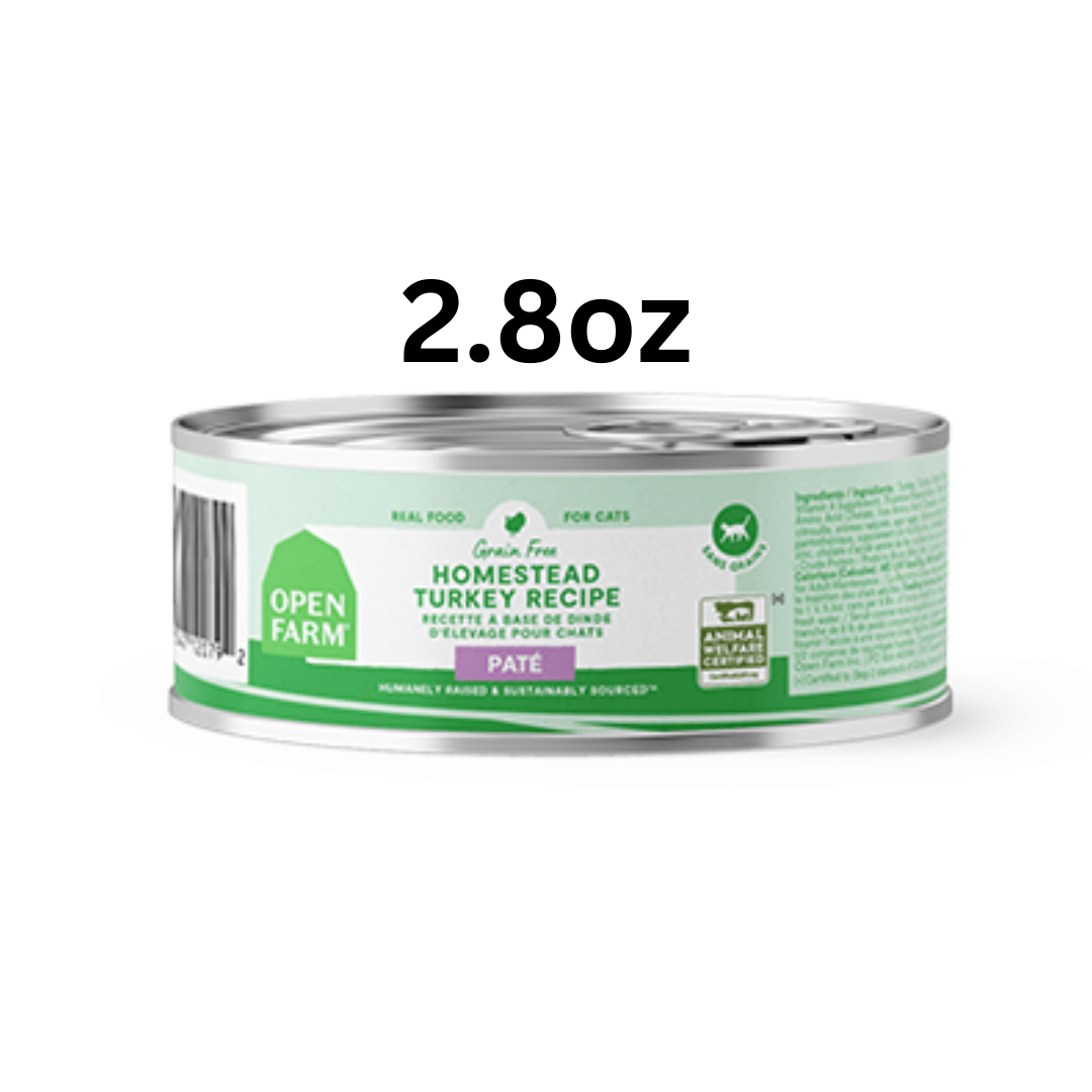 Open Farm - Pâté de Dinde d'Élevage - Nourriture Humide Sans Grains pour Chats