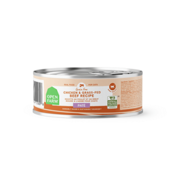 Open Farm - Pâté de Poulet et Boeuf - Nourriture Humide Sans Grains pour Chats