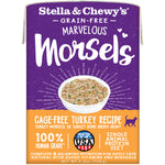 Voir l’image dans la galerie, Stella &amp; Chewy's Marvelous Morsels - Chat Morceaux de Dinde Élevé en Liberté dans un Bouillon - Nourriture Humide Sans Grains pour Chats en Tetra Pak