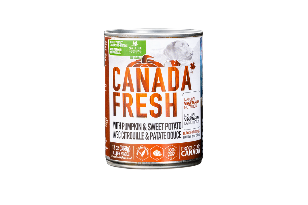 Canada Fresh - Citrouille et Patate Douce - Nourriture Humide Sans Grains en Pâté pour Chiens