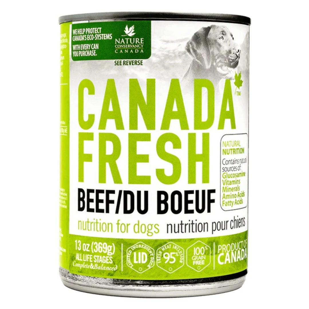 Canada Fresh - Pâté 95% Boeuf - Nourriture Humide pour Chiens