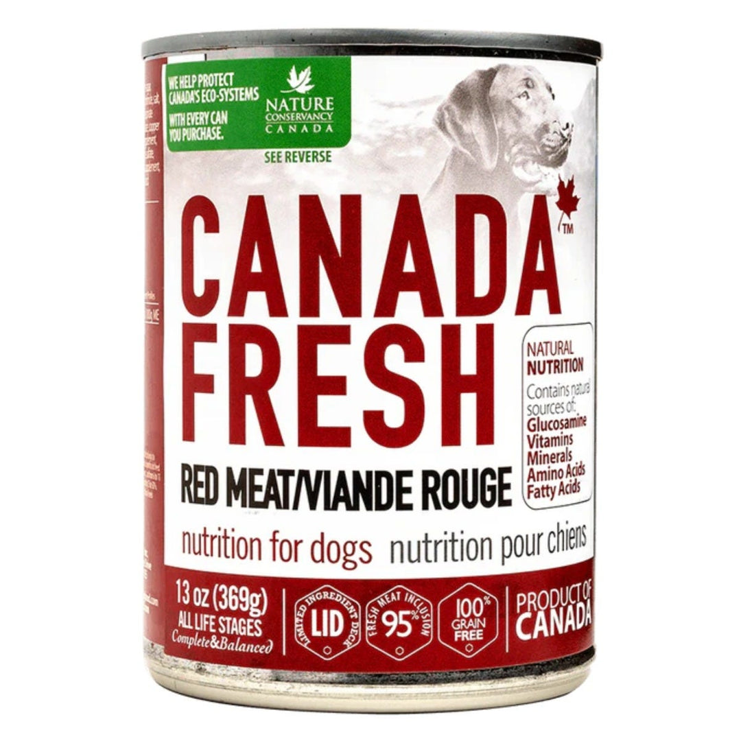 Canada Fresh - Pâté 95% Viande Rouge - Nourriture Humide à Ingrédients Limités pour Chiens