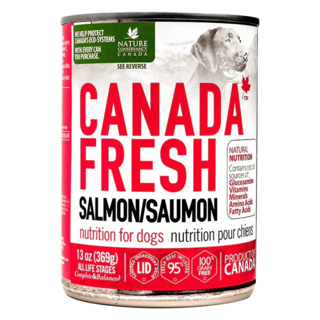 Canada Fresh - Pâté 95% Saumon - Nourriture Humide Sans Grains à Ingrédients Limités pour Chiens
