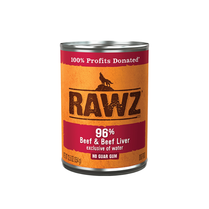Rawz - Pâté 96% Boeuf et Foie de Boeuf - Nourriture Humide pour Chiens