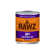 Rawz - Pâté 96% Canard et Foie de Canard - Nourriture Humide pour Chiens