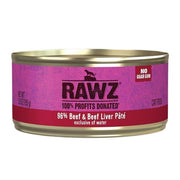 Rawz - Pâté 96% Boeuf et Foie de Boeuf - Nourriture Humide pour Chats