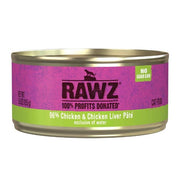 Rawz - Pâté 96% Poulet et Foie de Poulet - Nourriture Humide pour Chats