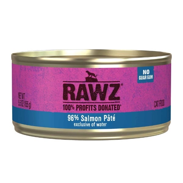 Rawz - Chat Pâté de 96% Saumon - Nourriture Humide pour Chats