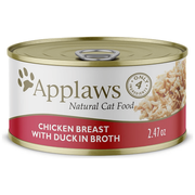 Applaws - Chat Poitrine de Poulet & Canard en Bouillon - Nourriture Humide pour Chats