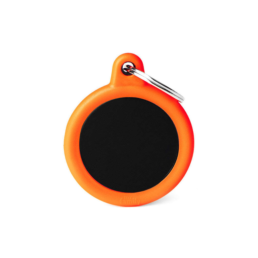 MFC Hushtag Cercle Aluminium L Noir/Caoutchou Orange