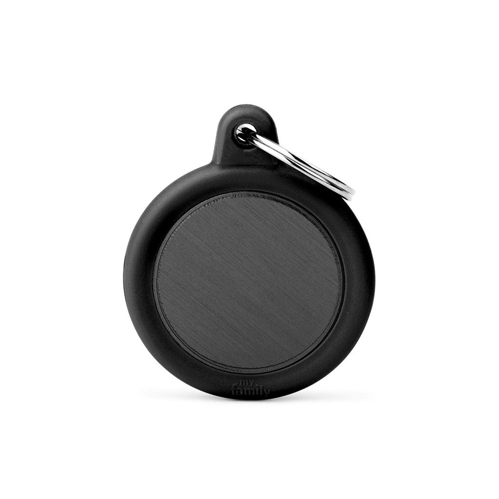 MFC Hushtag Cercle Aluminium L Noir/Caoutchou Noir