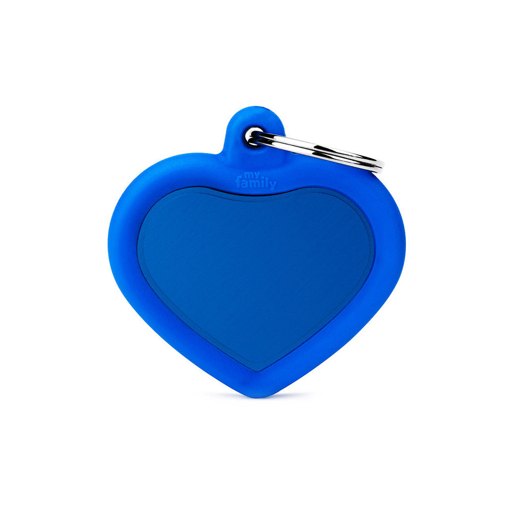MFC Hushtag Coeur Aluminium L Bleu/Caoutchou Bleu